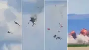 Dos aviones de guerra de EE.UU. chocan en show aéreo en Idaho