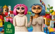 Efraín Saldaña convierte dibujos infantiles en arte en Visitarte 2026