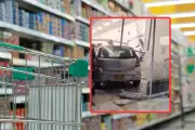 Grave accidente en Dosquebradas: conductor termina dentro de un supermercado