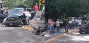 Grave accidente en vía Cajamarca-Ibagué deja dos personas atrapadas