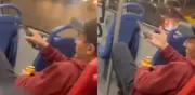 Hombre con cuchillo amenaza a pasajeros en TransMilenio tras reclamo por beber cerveza
