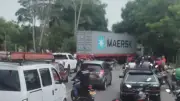 Mineros informales bloquean vía en el Bajo Cauca antioqueño