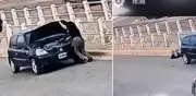 Mujer atropellada por su propio auto: olvidó el freno de mano