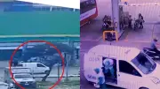 Nuevos videos del asalto a camión de valores en Soacha: un ladrón muerto