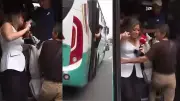 Presentadora es 'secuestrada' por bus en vivo y causa risas en redes