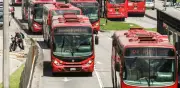 Protestas en Bogotá afectan a más de 90.000 usuarios de TransMilenio