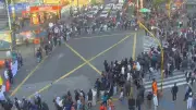 Siete estaciones de TransMilenio cerradas por protestas en Bogotá