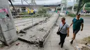 Tractomula que derribó puente en Girón: falló la operación de carga