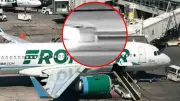 Video muestra el momento en que avión arrolla a intruso en pista de Denver