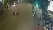 Violento choque de motos en Piedecuesta quedó grabado en cámaras