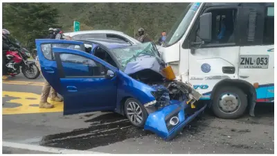 Accidente en vía Patios-Guasca deja cinco heridos, entre ellos un menor