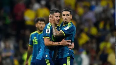 Daniel Muñoz abre el marcador para Colombia ante Uzbekistán en el Mundial