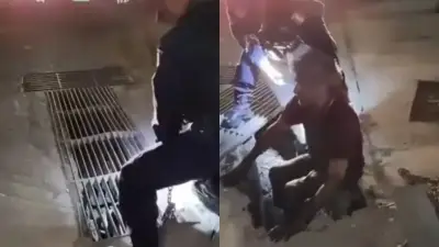 Hombre sobrevive ocho horas atrapado en alcantarilla en México