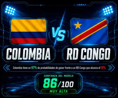 IA predice que Colombia ganará 1-0 a Portugal en el Mundial 2026