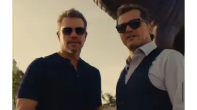 Matt Damon y John Leguizamo animan a Colombia en Miami