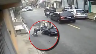 Policía herido en persecución en São Paulo: choque frontal