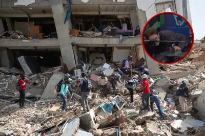 Presentadores de televisión viven en vivo el terremoto en Venezuela