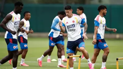 Selección Colombia entrena en Guadalajara antes del debut mundialista