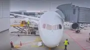 Avión de Lufthansa colapsa sobre su tren de aterrizaje en aeropuerto alemán