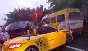 Capturan conductor ebrio que causó accidente múltiple en Dosquebradas