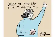 Caricatura de Mheo sobre la realidad colombiana