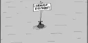 Caricatura: el mensaje solitario que conmueve a Colombia