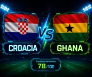 Croacia favorita ante Ghana con 41% de probabilidad según IA