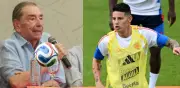 Fuad Char critica a James Rodríguez: 'El fútbol hoy es muy físico y él no lo tiene'