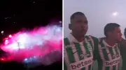 Hinchas de Junior deslumbran con recibimiento impresionante ante Nacional en Barranquilla