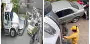 Impactante accidente en Yumbo: camión de basura pierde control y casi aplasta a peatones
