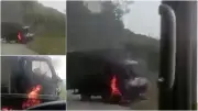 Incineran camión en Briceño, Antioquia, por disputa entre grupos armados