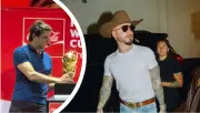 J Balvin y Kaká: video viral en gira del trofeo del Mundial 2026