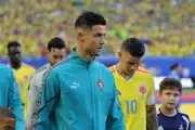 James y Cristiano: emotivo reencuentro en el túnel del Colombia vs Portugal