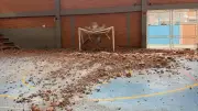 Lluvias en San Gil: colapso de muro obliga a trasladar mesas de votación