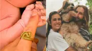 Nace Sur, el hijo de Carolina Ramírez; Martín Cornide comparte primeras fotos