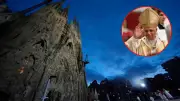 Papa León XIV bendice la Torre de Jesús de la Sagrada Familia en Barcelona