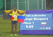 Ronal Longa impone récord sudamericano en 100 metros con 9.85 segundos