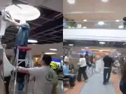 Se desprendió cielo falso en Unicentro Medellín: 7 a 10 heridos leves