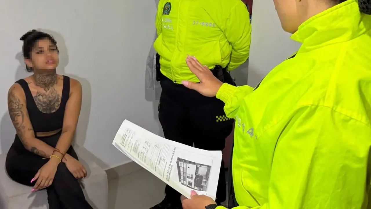 Capturan en Medellín a influencer 'Valentina Mor' por robo a turistas extranjeros
