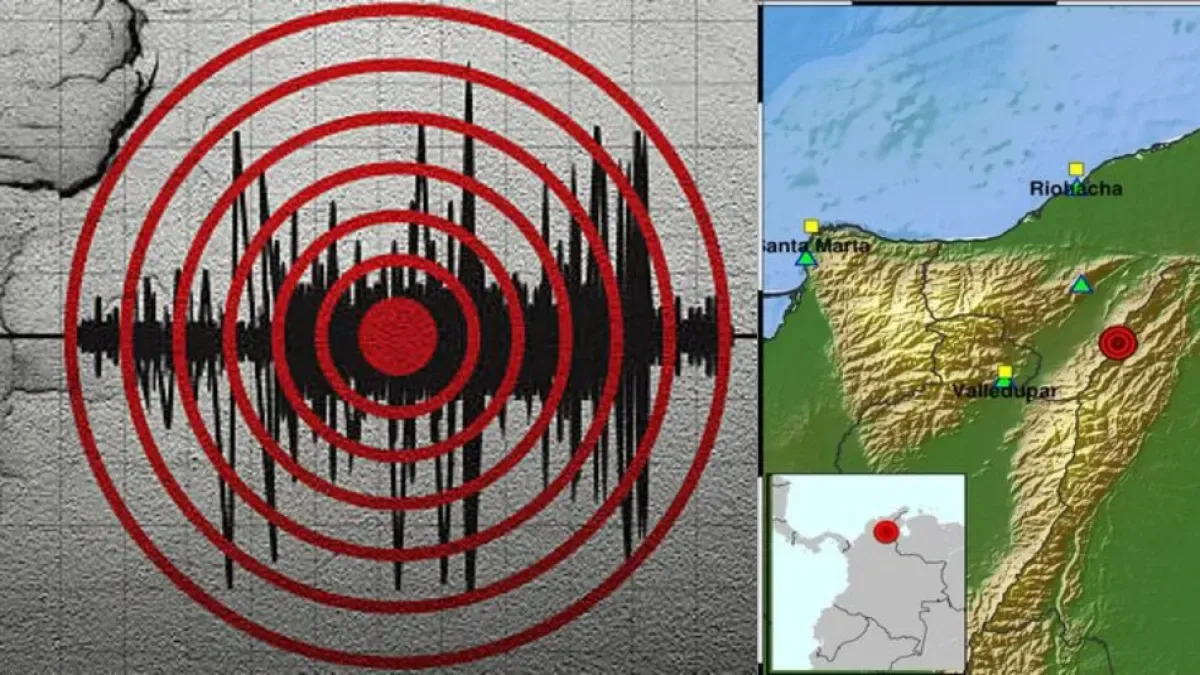Temblor de magnitud 4.2 sacude Valledupar y Cesar este 15 de mayo