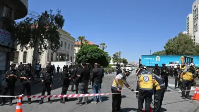 18 heridos en dos explosiones en Damasco durante visita de Macron