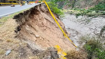 Vía Bucaramanga–San Gil restringida por creciente del río Chicamocha