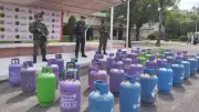 Incautan 41 cilindros de gas usados por ELN para venta ilegal en Yondó